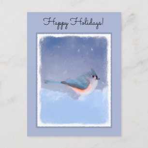 Carte Postale Peinture à la souris - Oiseau original