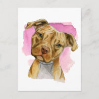 Peinture à l'aquarelle de Chien Tilt Tilt Tilt