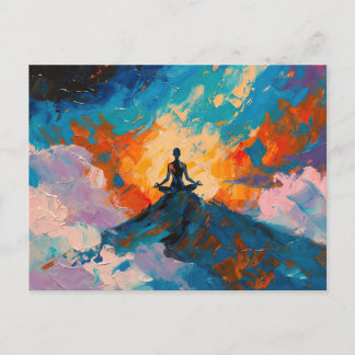 Carte Postale peinture à l'huile Art du Yoga (#4)