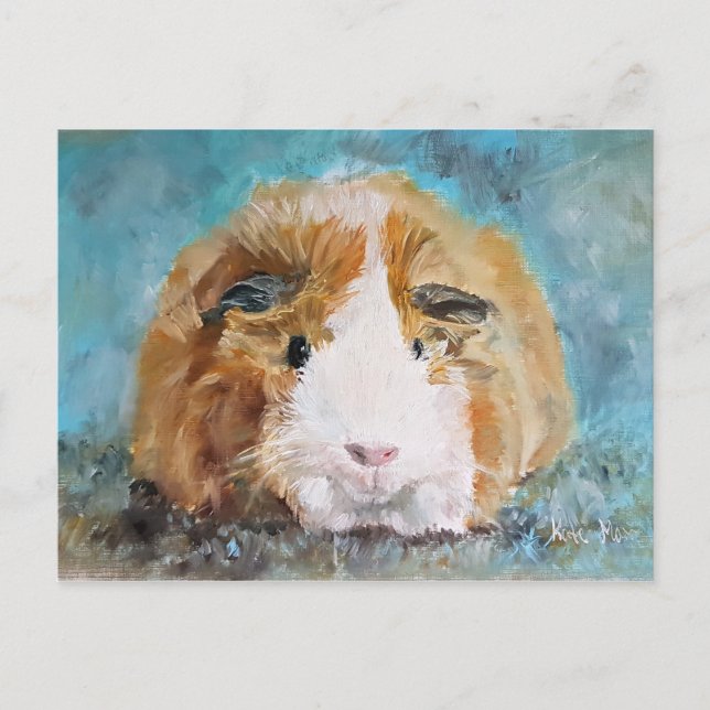 Carte Postale Peinture à l'huile de cobaye (Devant)