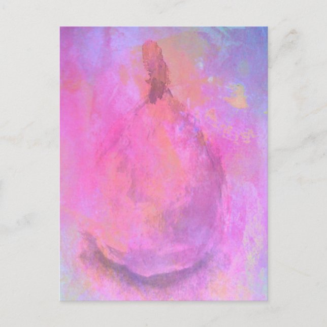 Carte Postale Peinture Abstraite Encore Vie Rose Pear (Devant)