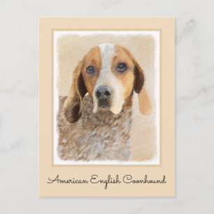 Carte Postale Peinture américaine anglaise sur pilon - Chien Art