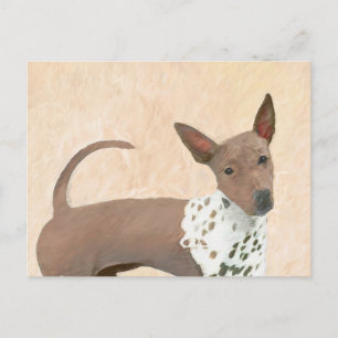 Carte Postale Peinture américaine sans poil Terrier - Chien Art