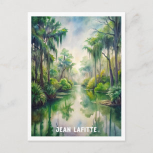 Carte postale Peinture aquarelle Jean Lafitte Park