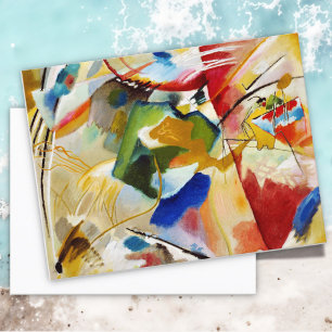 Carte Postale Peinture avec Centre Vert par Wassily Kandinsky
