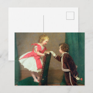Carte Postale Peinture classique vintage d'enfants victoriens