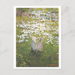 Carte Postale Peinture d'amitié/Fraternité Fleurs