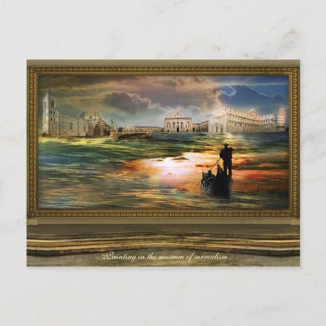 Carte Postale Peinture dans le musée du surréalisme (Devant)