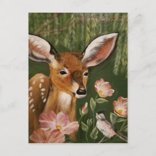 Carte Postale Peinture de cerfs