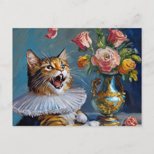Carte Postale Peinture de chat