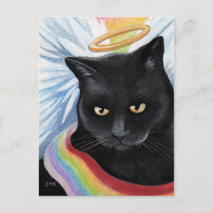 Carte postale Peinture de chats Angel de fin de l'