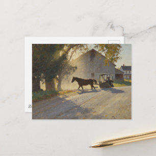 Carte Postale Peinture de cheval amish