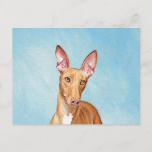 Carte Postale Peinture de chien Pharaon - Art original de chien