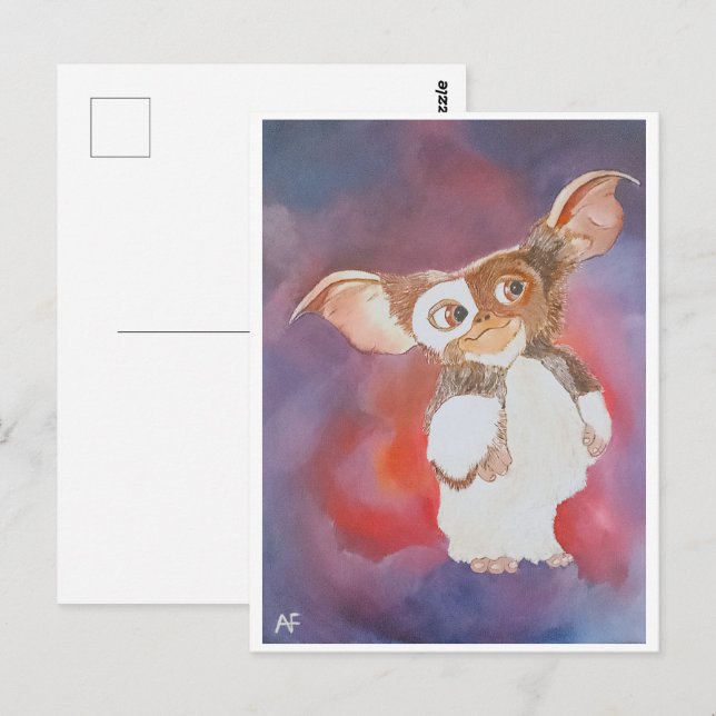 Carte Postale Peinture de créature orientale par Alfred Fox (Devant / Derrière)