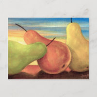 Peinture de fruits tropicaux poires - Multi