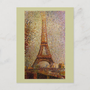 Carte Postale Peinture de Georges Seurat : La Tour Eiffel (1889)