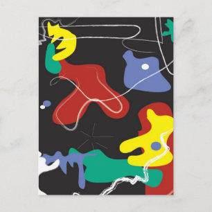 Carte Postale Peinture de goutte