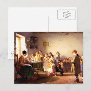 Carte Postale Peinture de l'école de la vieille ville Art