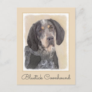 Carte Postale Peinture de linge bluetick - mignon chien original