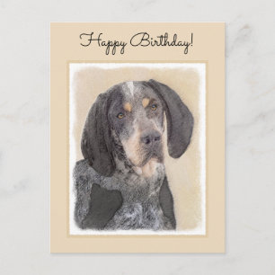Carte Postale Peinture de linge bluetick - mignon chien original