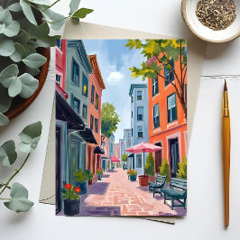 Carte Postale Peinture de Newport Rhode Island