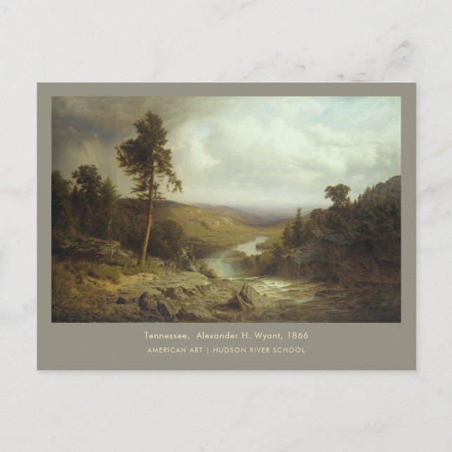 Carte Postale Peinture de paysage d'art américain Tennessee Wyan (Devant)