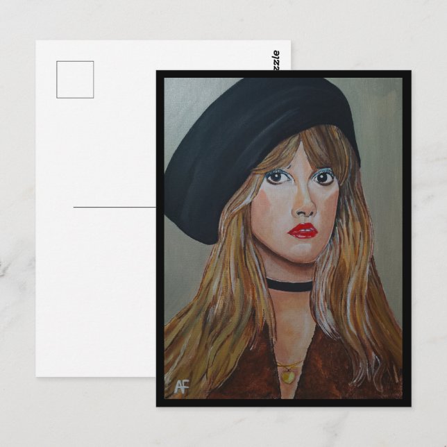 Carte Postale Peinture de Sorcière blanche par Alfred Fox Collec (Devant / Derrière)