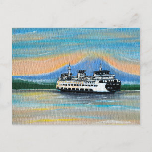 Carte Postale Peinture de traversier Sunrise