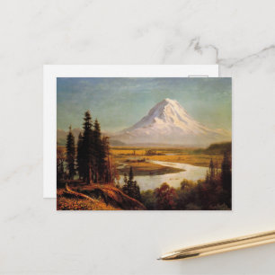 Carte Postale peinture du mont Rainier par Albert Bierstadt
