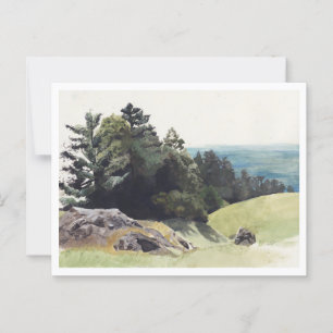 Carte Postale Peinture du paysage côtier de Californie