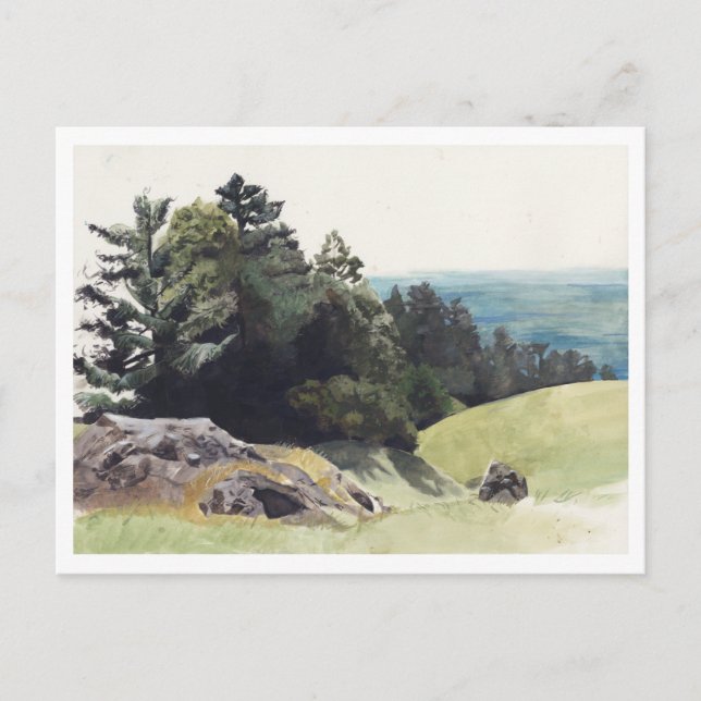 Carte Postale Peinture du paysage côtier de Californie (Devant)