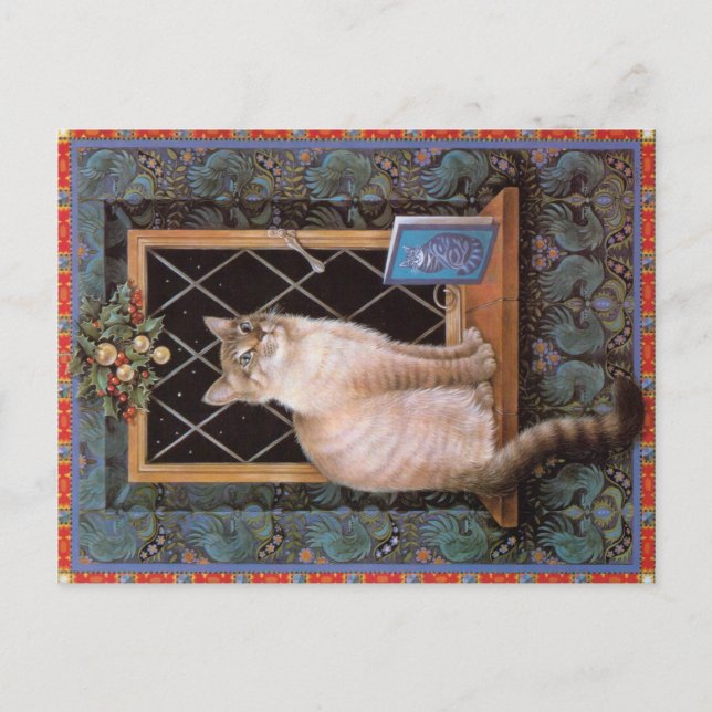 CARTE POSTALE PEINTURE EN CHAT (Devant)