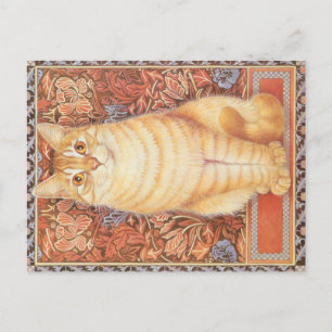 CARTE POSTALE PEINTURE EN CHAT 