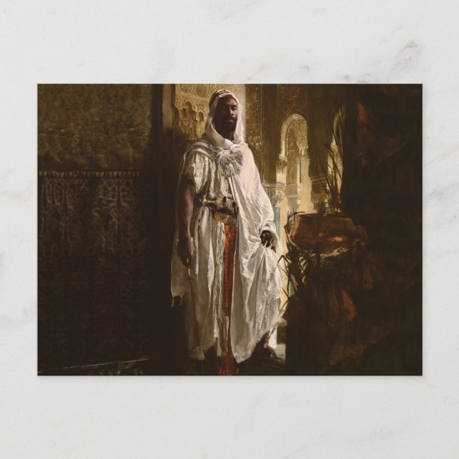 Carte Postale Peinture en chef maure africaine Portrait (Devant)
