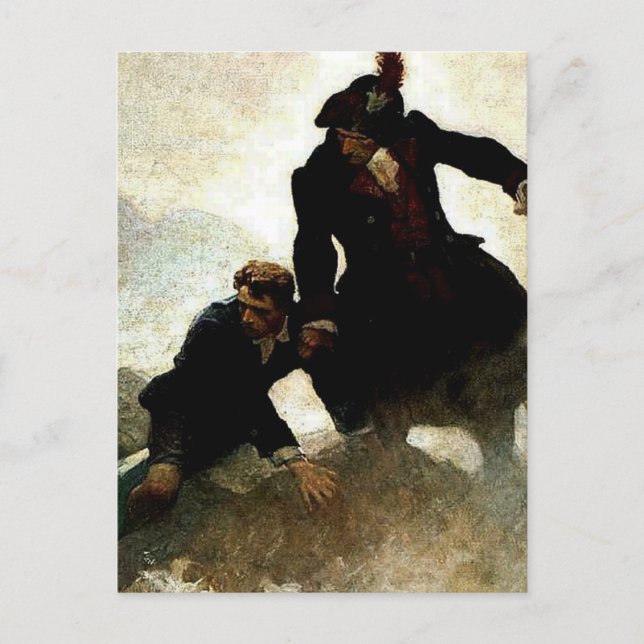 Carte Postale Peinture « Enlevé » par NC Wyeth (Devant)
