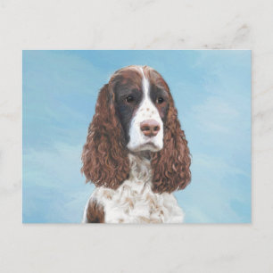 Carte Postale Peinture espagnole Springer anglaise Peinture orig