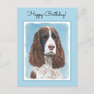 Carte Postale Peinture espagnole Springer anglaise Peinture orig