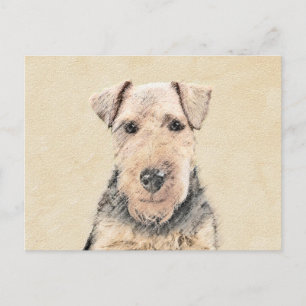 Carte Postale Peinture galloise Terrier - Cute Original Chien Ar