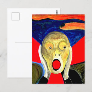 Carte Postale Peinture inspirée par le cri
