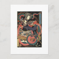 Peinture japonaise de dragon vers 1860