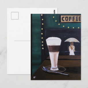 Carte Postale Peinture Latte Macchiato par Alfred Fox
