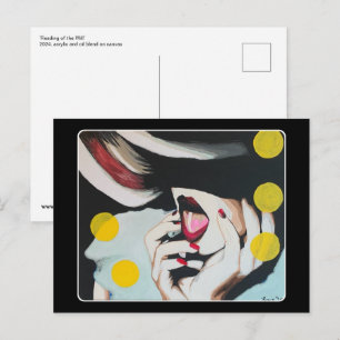 Carte Postale Peinture 'Lecture du testament' sur une