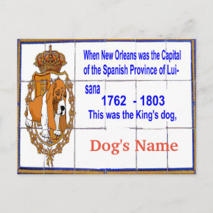 Carte Postale Peinture murale avec chien personnalisé
