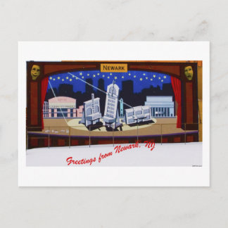 Carte Postale Peinture murale de Newark