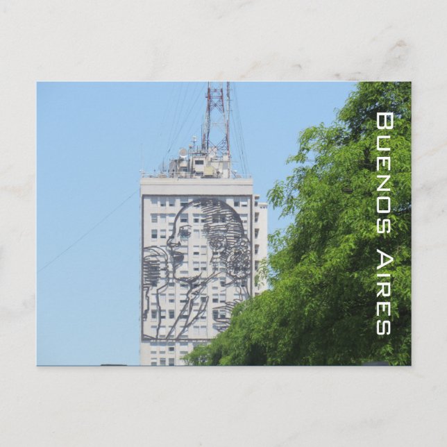 Carte Postale peinture murale d'Eva Perón (Devant)
