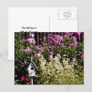 Carte Postale Peinture pastel personnalisée de jardin de fleurs
