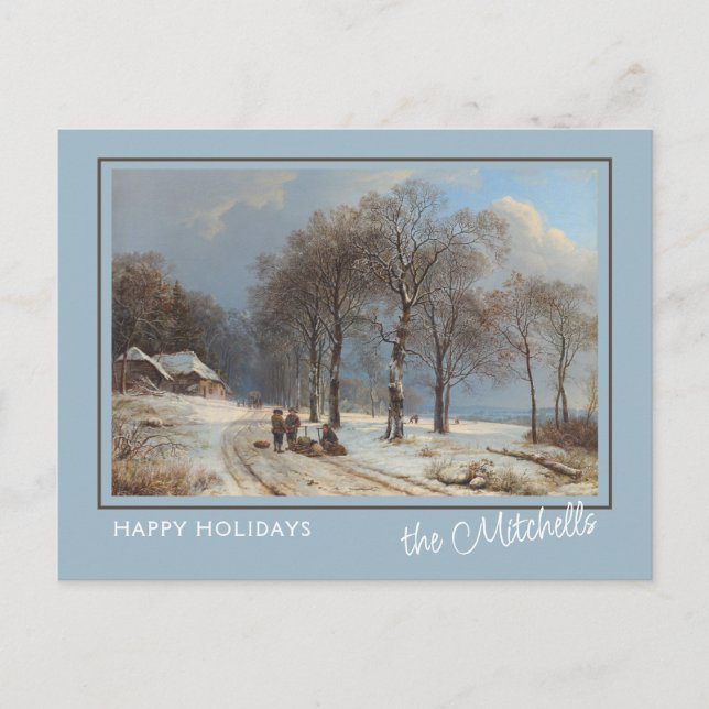 Carte Postale Peinture personnalisée de paysage de merveilleux j (Devant)