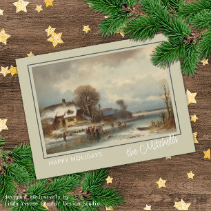 Carte Postale Peinture personnalisée de paysage de merveilleux j