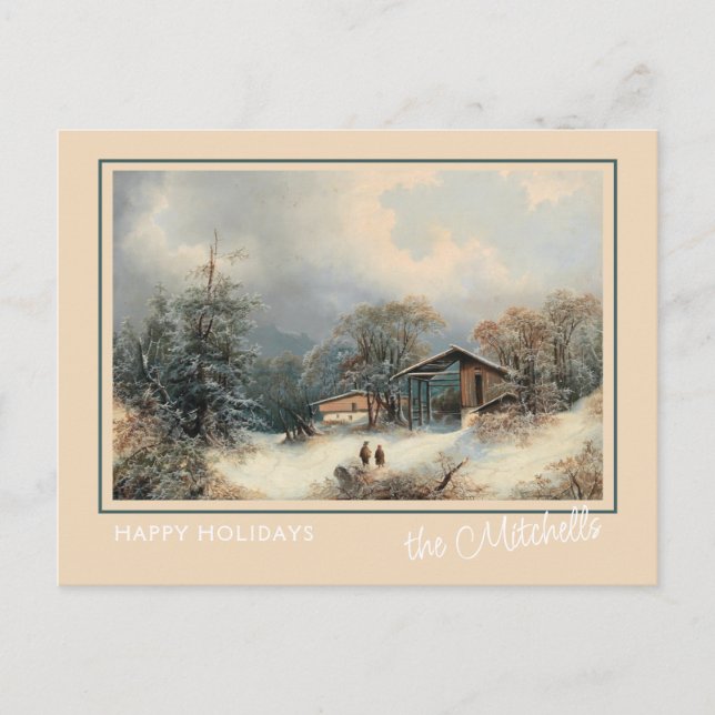 Carte Postale Peinture personnalisée de paysage de merveilleux p (Devant)