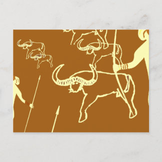 Carte Postale Peinture rupestre tassili préhistoire 